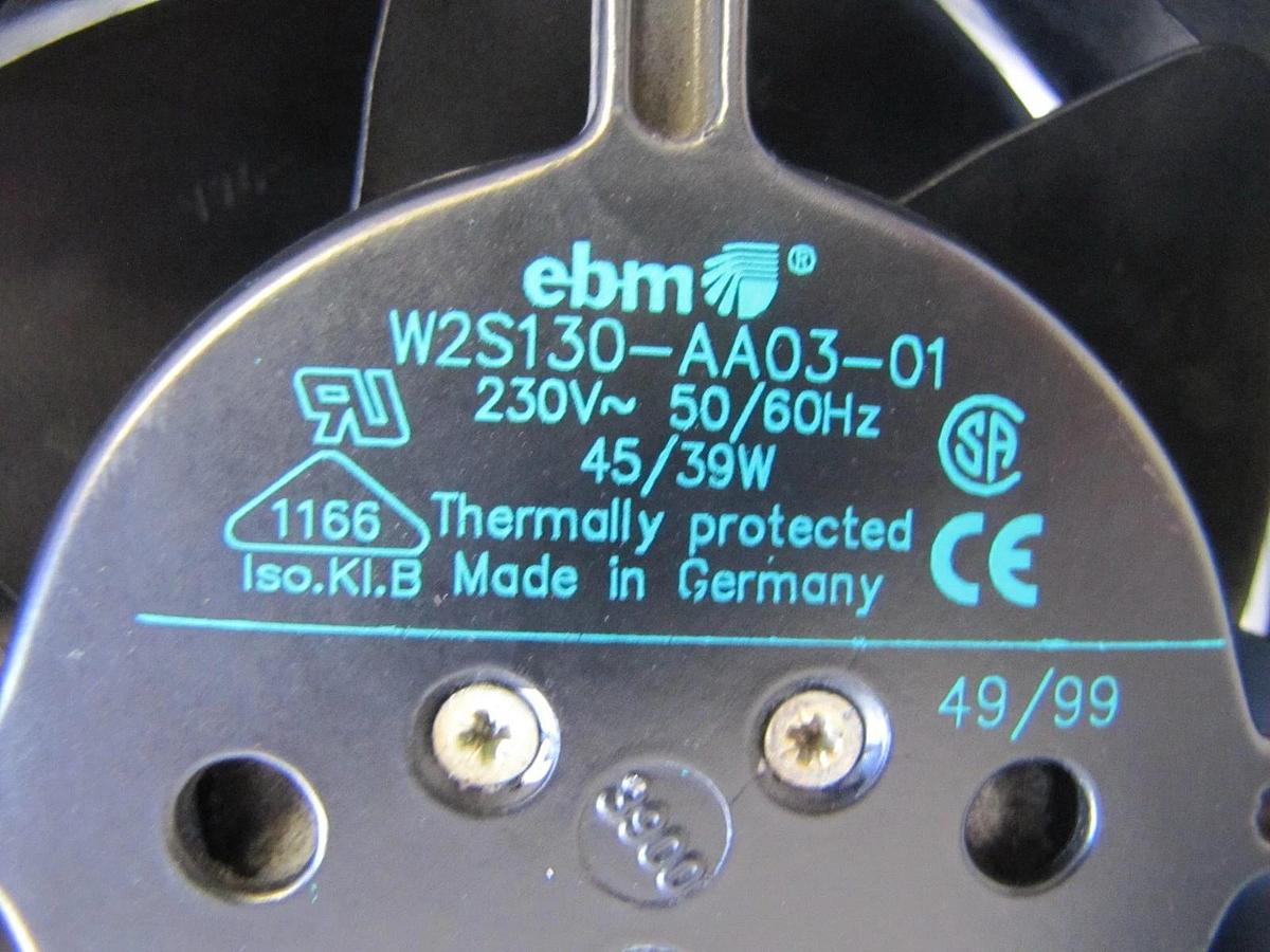 Used Ebm Papst W2S130-AA03-01 Axial Flow Cooling Fan Blower 150 x 55 mm 224 CFM 230V