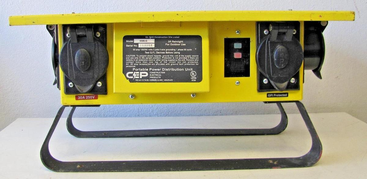 Used CEP 6506-G Spider Temporary Power Distribution Box 50A 125/250V Twist Lock #1