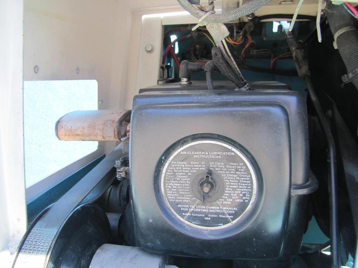 Used Tennant 186 Walk Behind Self Propelled Floor Sweeper Kohler Propane Engine