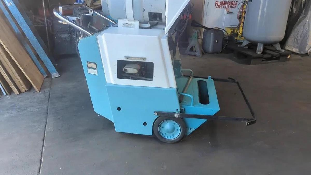 Used Tennant 186 Walk Behind Self Propelled Floor Sweeper Kohler Propane Engine