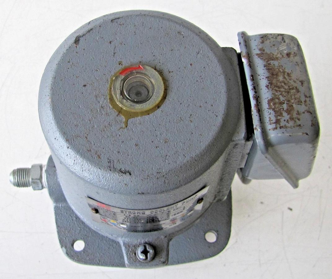Used Wei Industries Strong Coolant Pump 1/8 HP 230V 3 Phase Lathe Machine Shop Tool