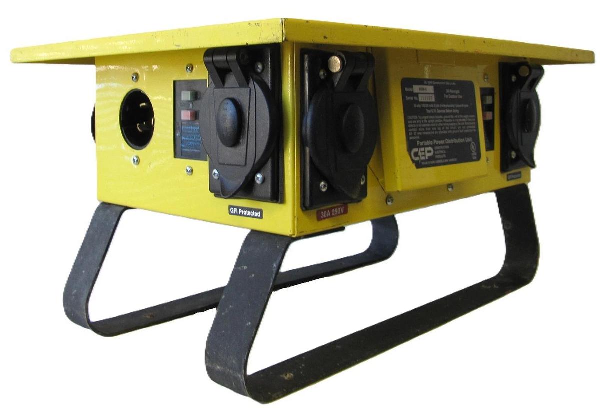 Used CEP 6506-G Spider Temporary Power Distribution Box 50A 125/250V Twist Lock #1