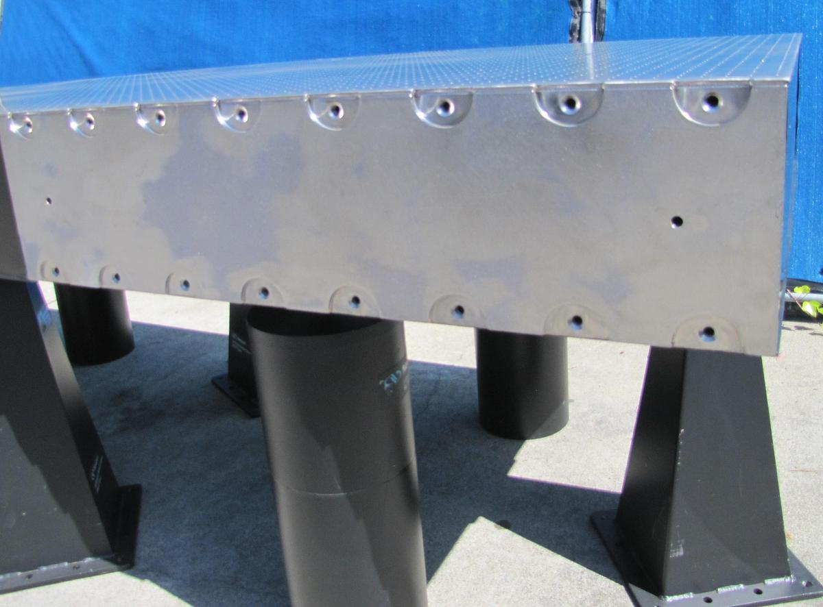 Used Newport RS 4000 10' x 4' Optical Breadboard Sealed Hole Table Top RL-2000 Legs