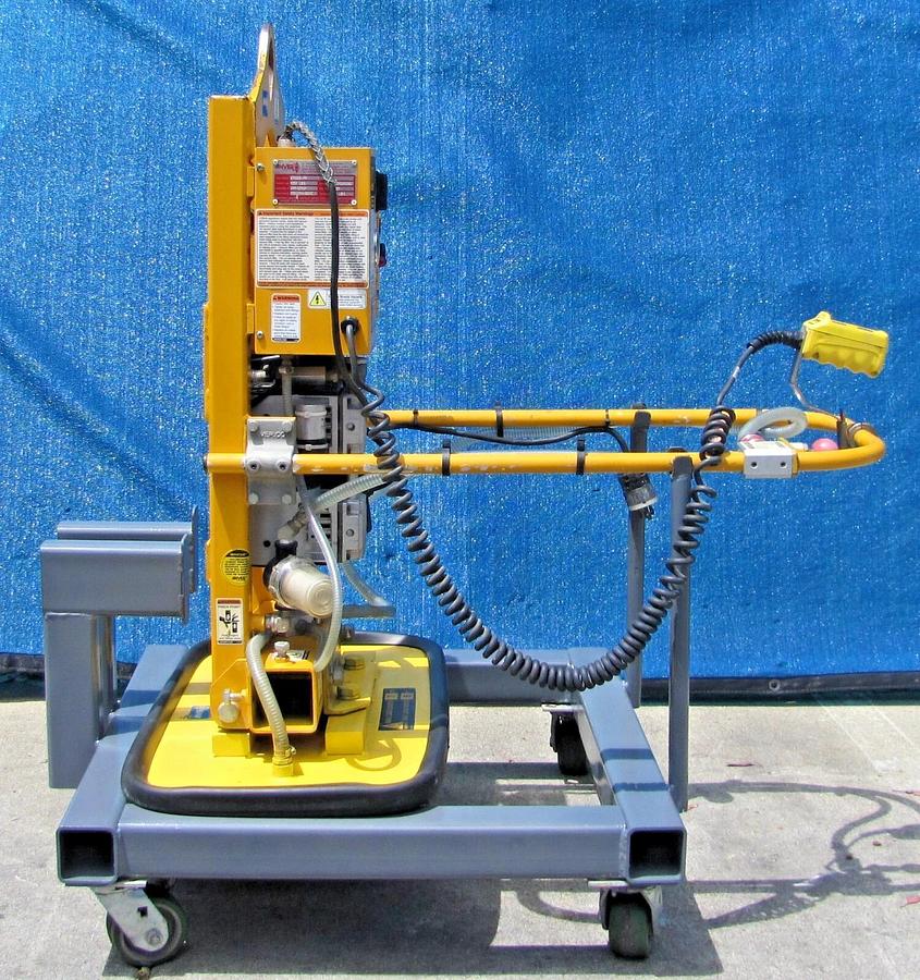 Used Anver 1000 lbs  Electric Powered Vacuum Pad Lifter Lift ET100S-FP 90° Tilting