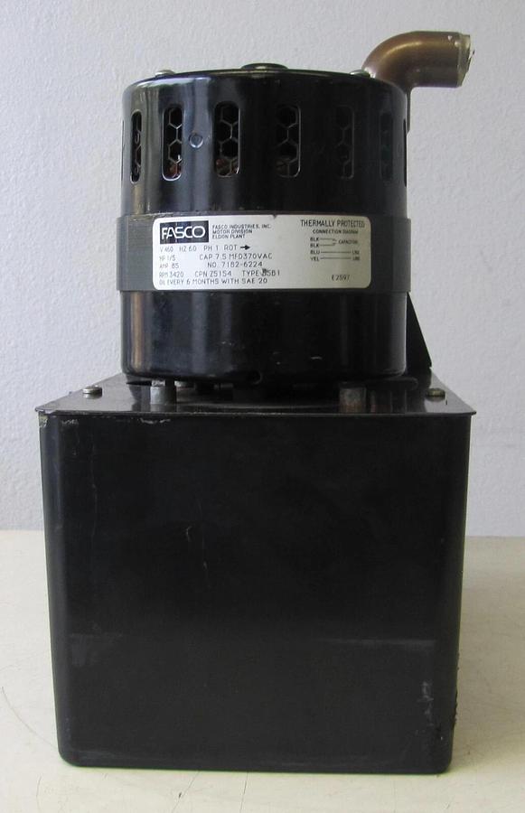 Used Beckett Condensate Pump 460V 1 Phase CU554ULHT Fasco Electric Motor  1/5 HP 60Hz