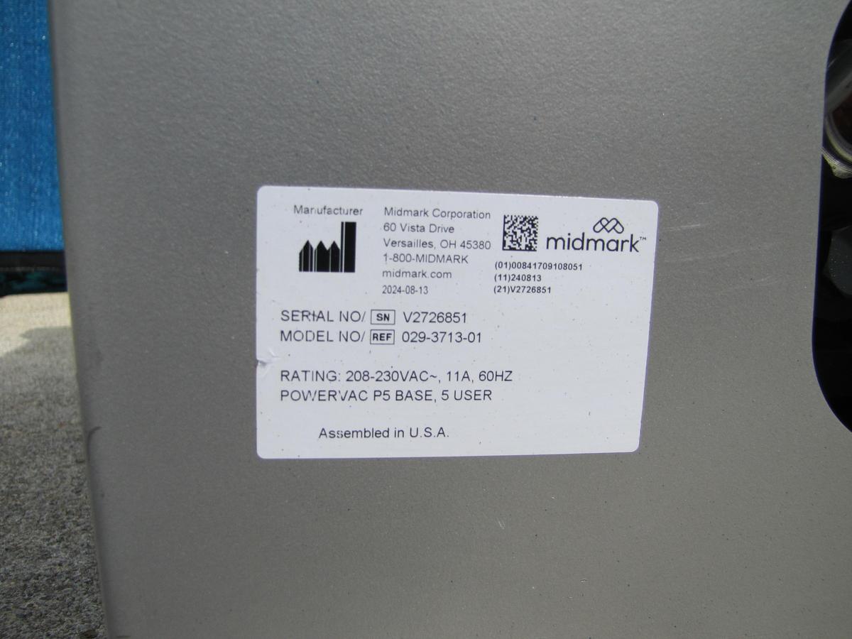 Used Midmark PowerVac Busch Dental Vacuum Pump MM 1104 B 029-3713-01 AS IS #1