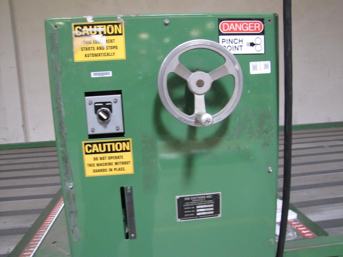 Used Die Cutter Inc DC 100 Cleen-Cut Flat Bed Die Cutter
