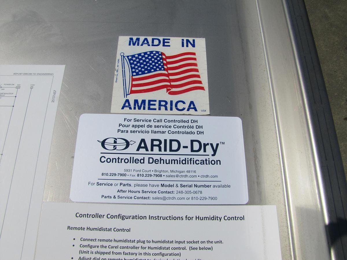 Used ARID Dry MS-2400/2000 Skid Mounted Desiccant Dehumidifier 2000 CFM 460V 3 PH