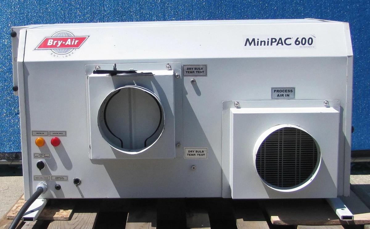 Used Bry-Air Industrial MiniPAC 600 MP-600 Desiccant Dehumidifier 240V 3 Phase