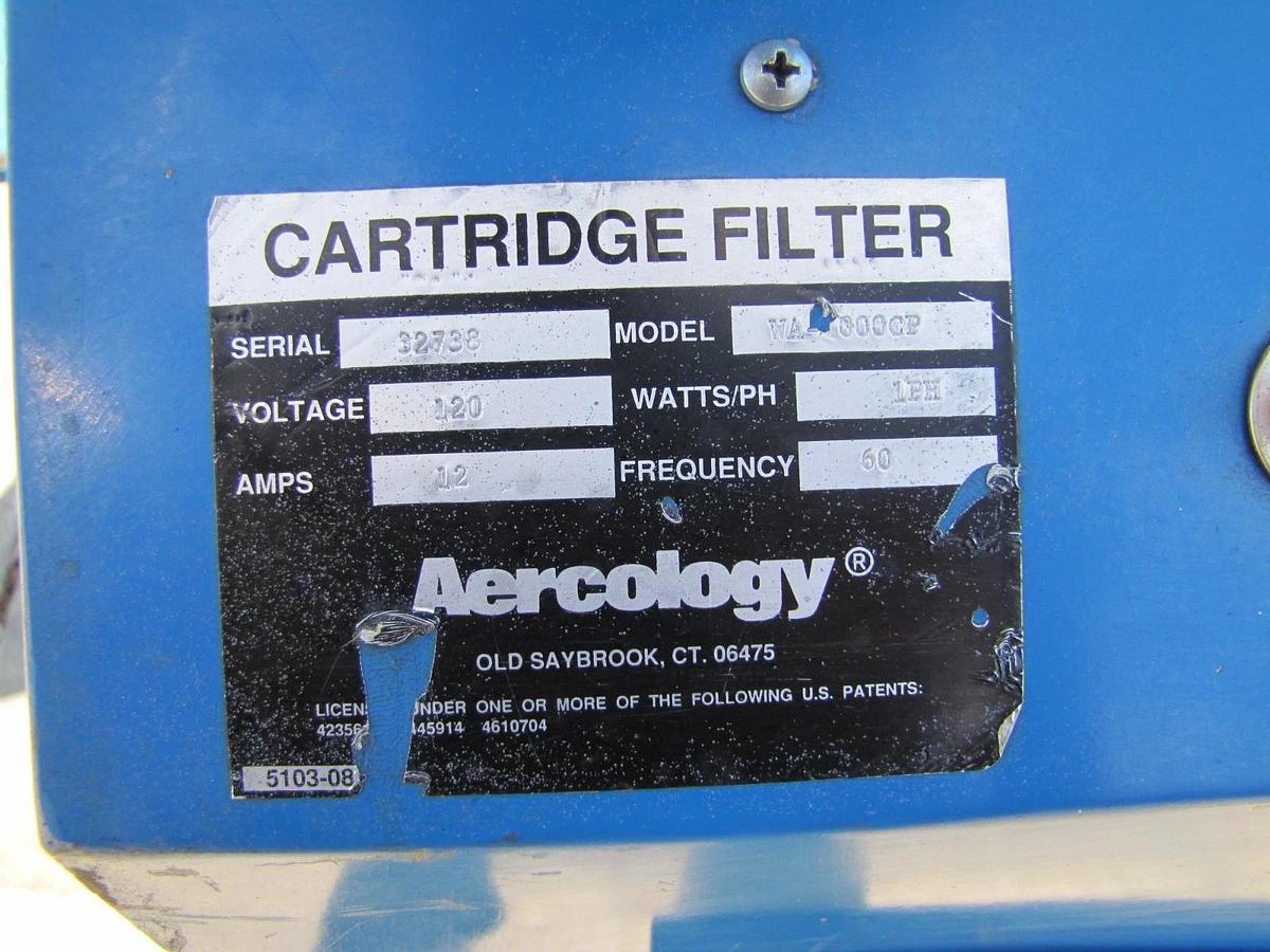 Used Aercology 1HP Portable Weld Fume Dust Extractor Air Cleaner HEPA Filter 120V
