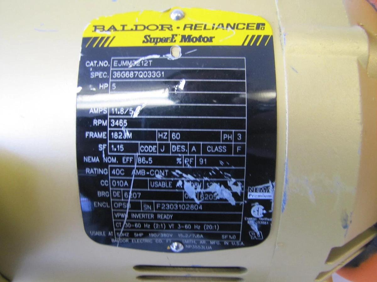 Used Berkeley 5HP Centrifugal Pump 130 GPM 1-1/2" x 2" Port B58084-M 230/460V 3 Phase