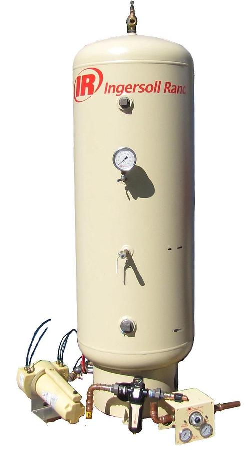 Used Ingersoll Rand 120 Gallon Air Receiver Tank w/ Filter Oil Separator & Regulator