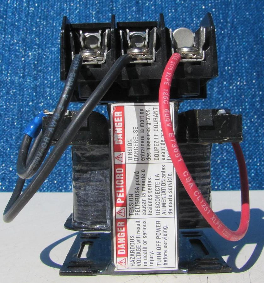 Used Square D .05 KVA Control Transformer 208V Primary 120V Secondary 50 VA