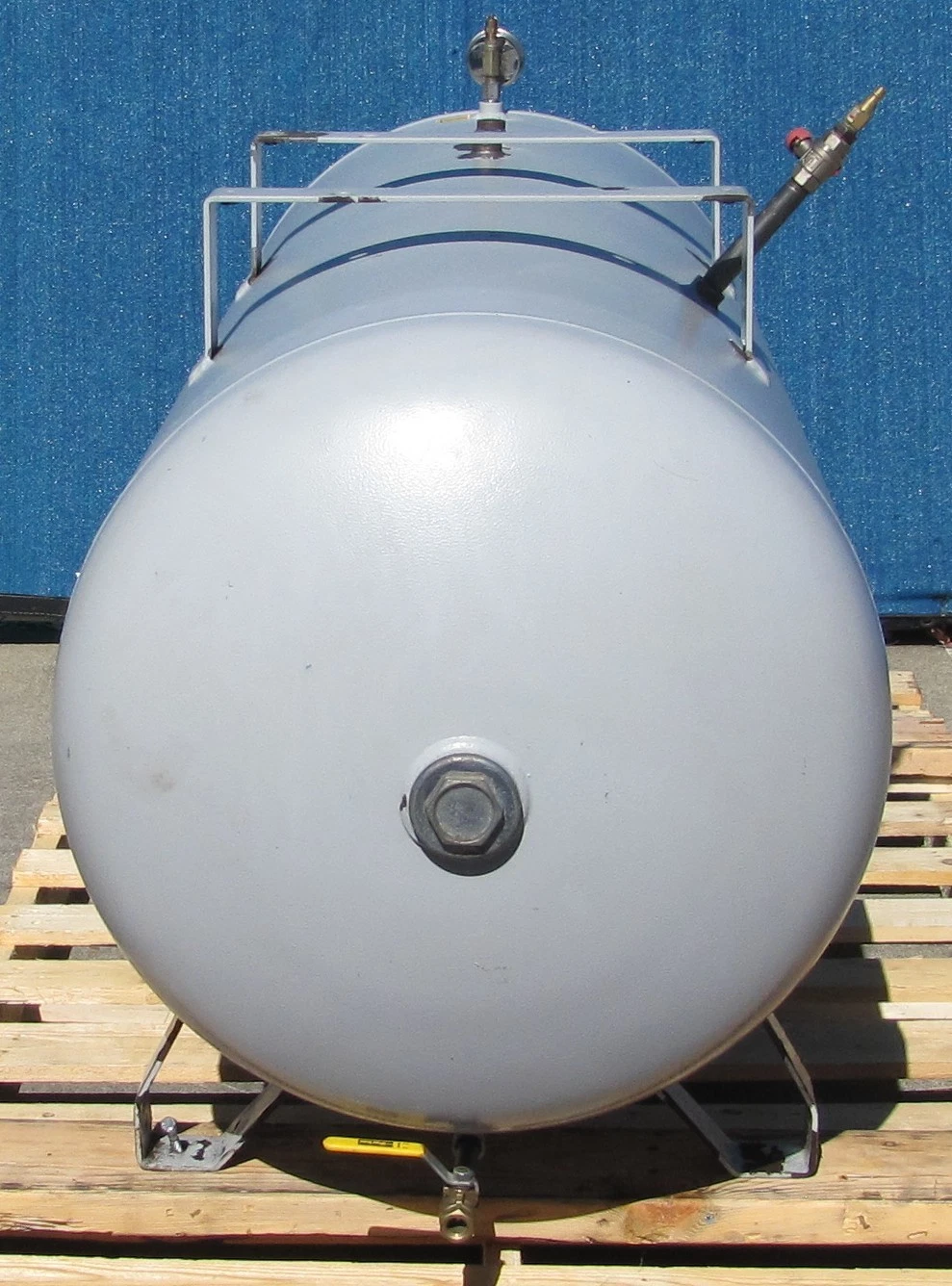 Used Chicago Pneumatic 120 Gallon Air Compressor Tank Receiver w/ Gauge Safety Valve