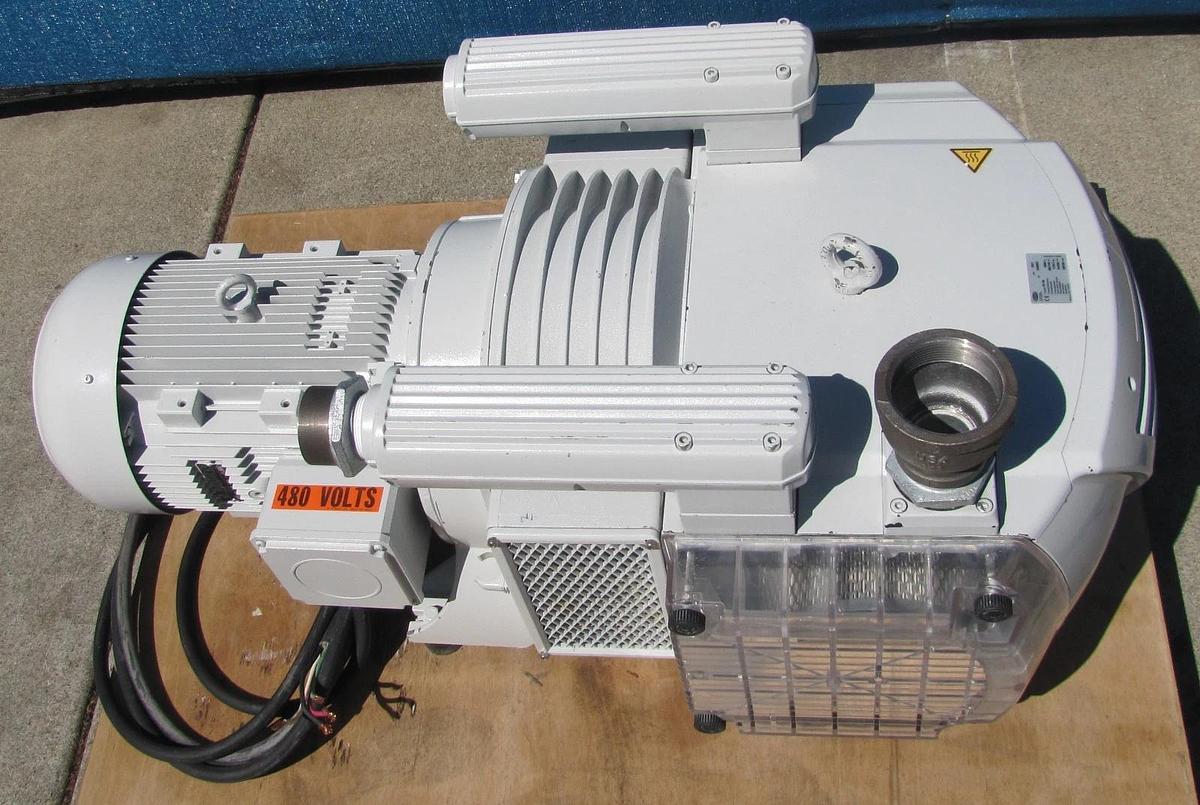Used Schmalz EVE 250 Dry Vacuum Pump 168 CFM 6.6 KW / 8.9 HP Electric Motor 230/460V