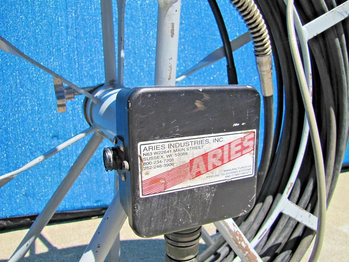 Used Aries Saturn III PR2000 Sewer Camera Snake Reel 180 ft Pipe Inspection Untested
