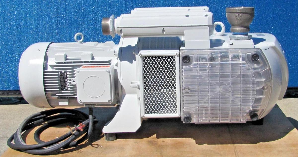 Used Schmalz EVE 250 Dry Vacuum Pump 168 CFM 6.6 KW / 8.9 HP Electric Motor 230/460V
