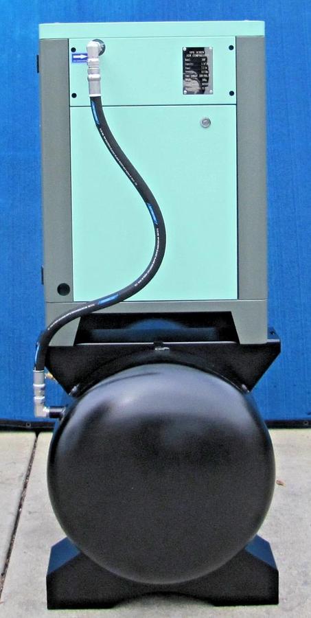 Used 2026 Maximus 10 HP Rotary Screw Air Compressor VFD 230V Single Phase on 60G Tank