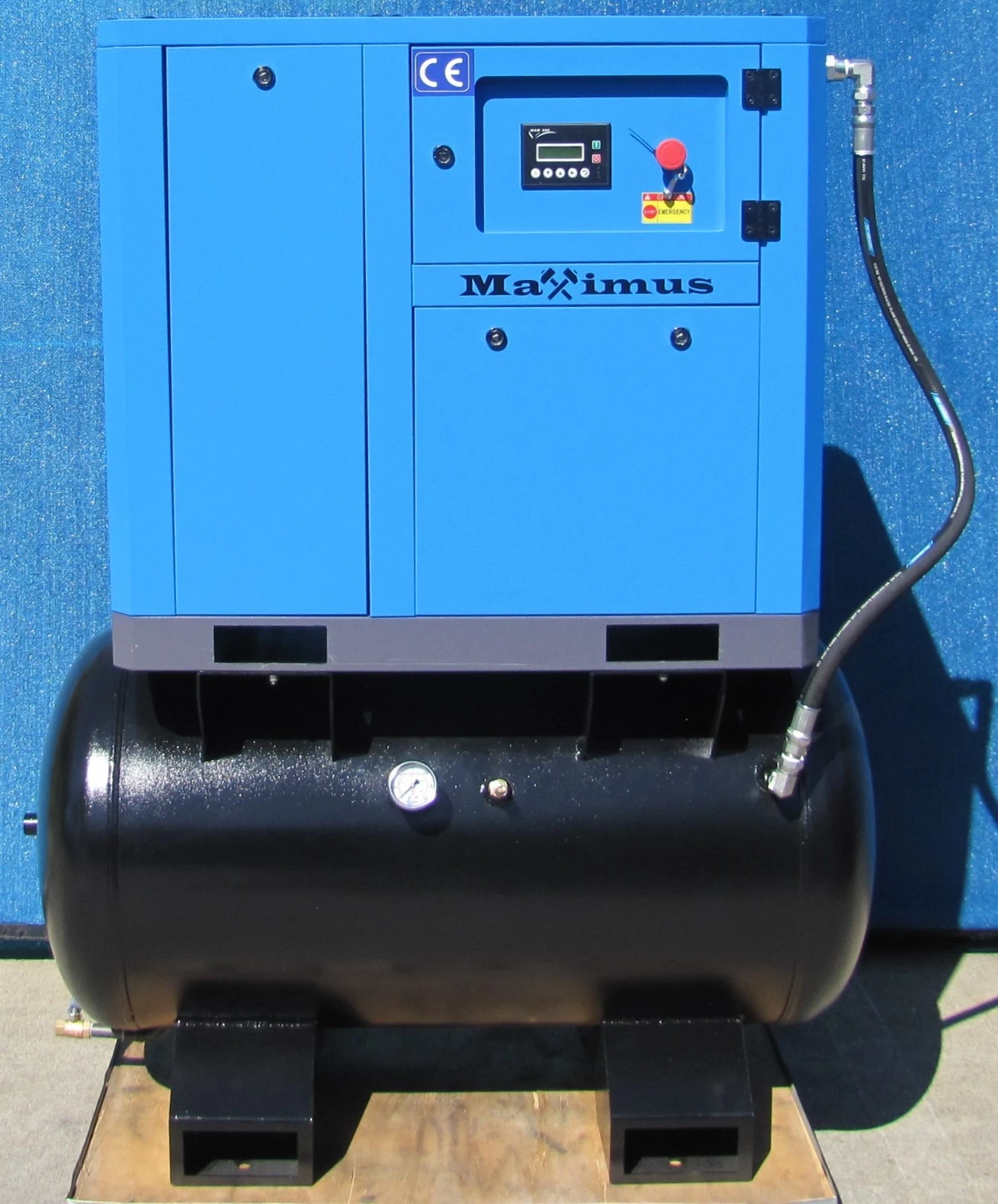 Used 2025 Maximus 10 HP Rotary Screw Air Compressor Direct Drive 230V 3 Phase