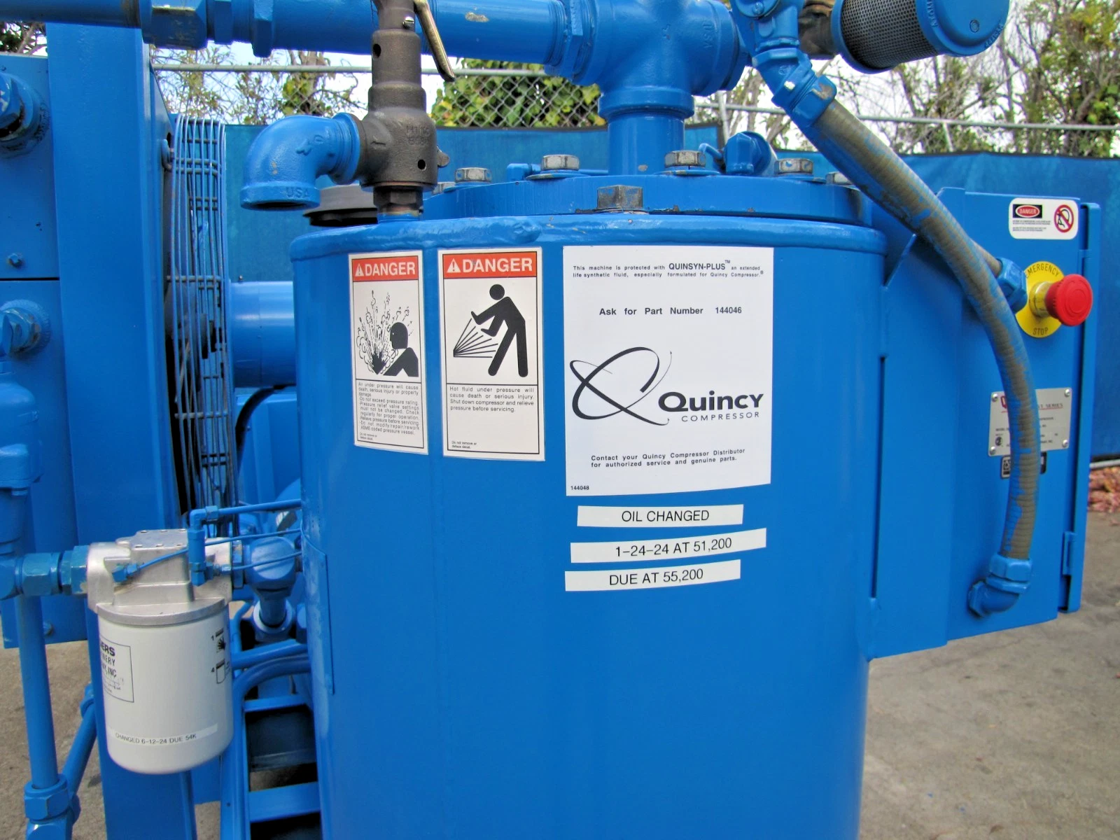Used Quincy QNW G-242-F 50 HP Rotary Screw Air Compressor 460V 3 Phase