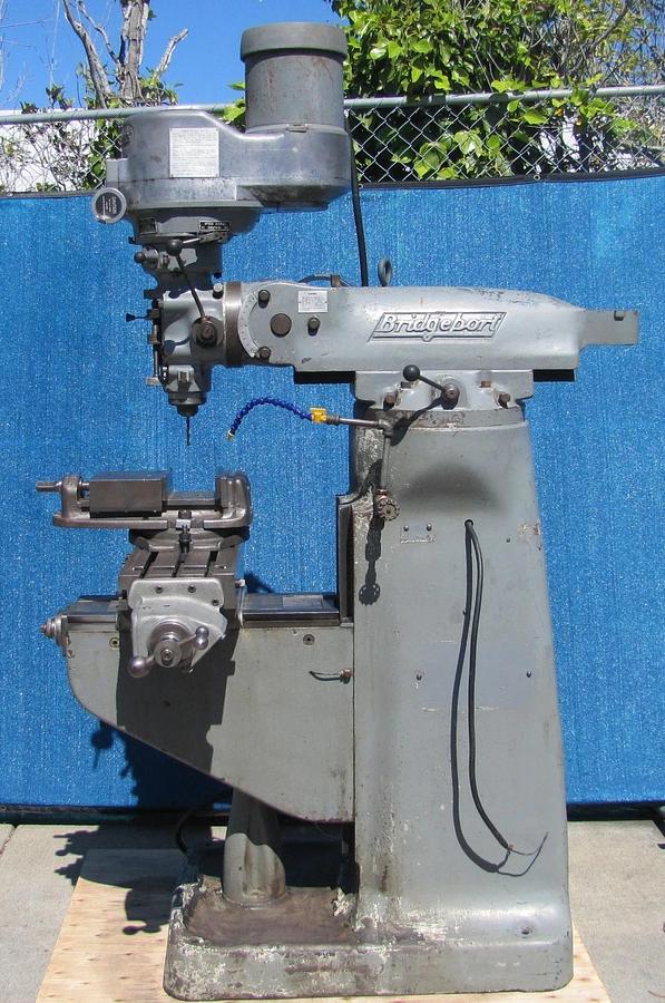 Used Bridgeport 1.5 HP J Head Vertical Mill Milling Machine Variable Speed 460V 3 Ph
