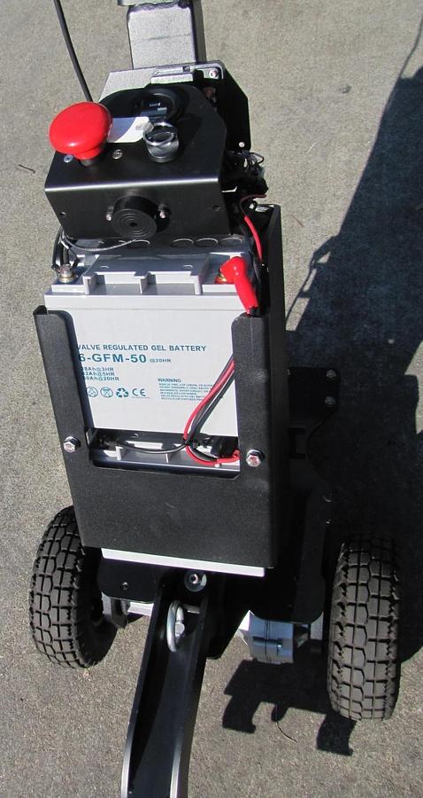 Used Big Joe T15 1500 lbs. Electric Walkie Puller Tugger 24 VDC W/ Battery Charger #2