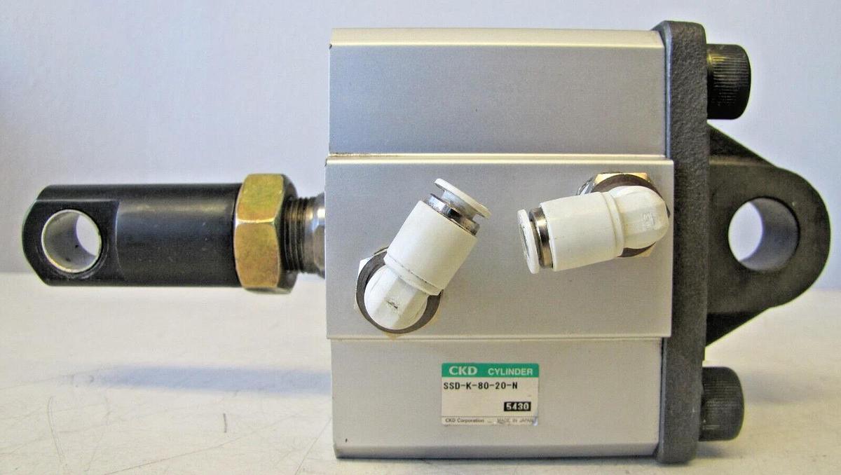 Used CKD SSD-K-80-20-N Air Pneumatic Cylinder 1” Stroke 1” Bore