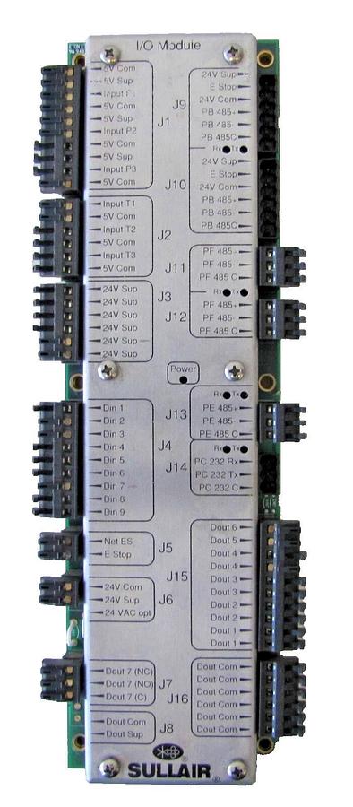 Used Sullair 02250154-052 I/O Module WS Controller for Air Compressor 5510 V/A 5500