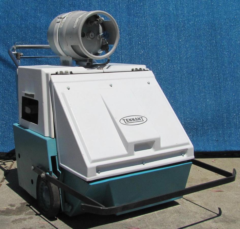 Used Tennant 186 Walk Behind Self Propelled Floor Sweeper Kohler Propane Engine