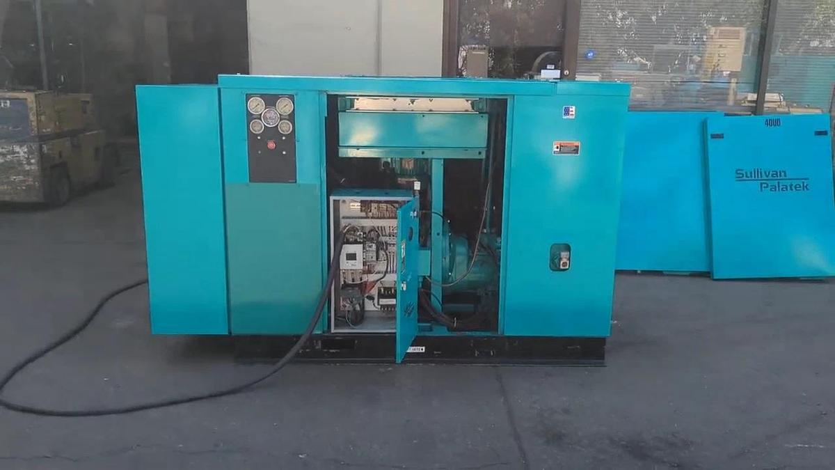 Used Sullivan Palatek 40 HP Rotary Screw Air Compressor 170 CFM 460V 3 Phase