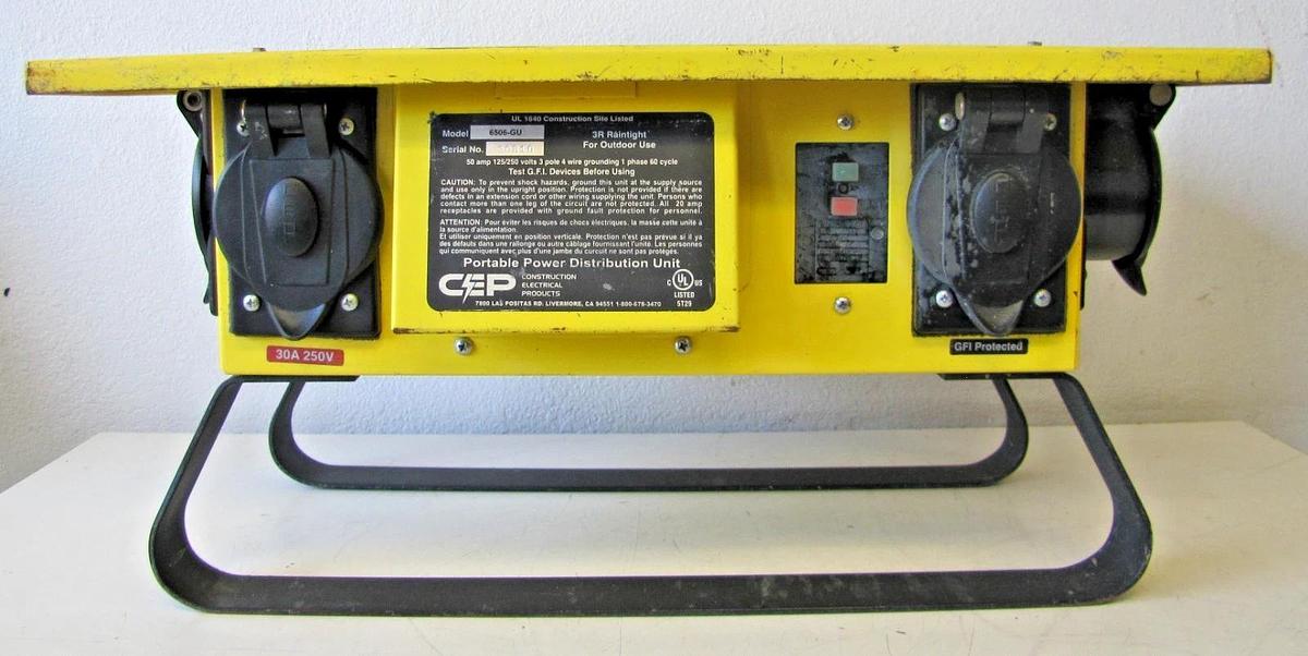 Used CEP 6506-GU Spider Power Distribution Box 50A 125/250V  3P 4W Household Outlets