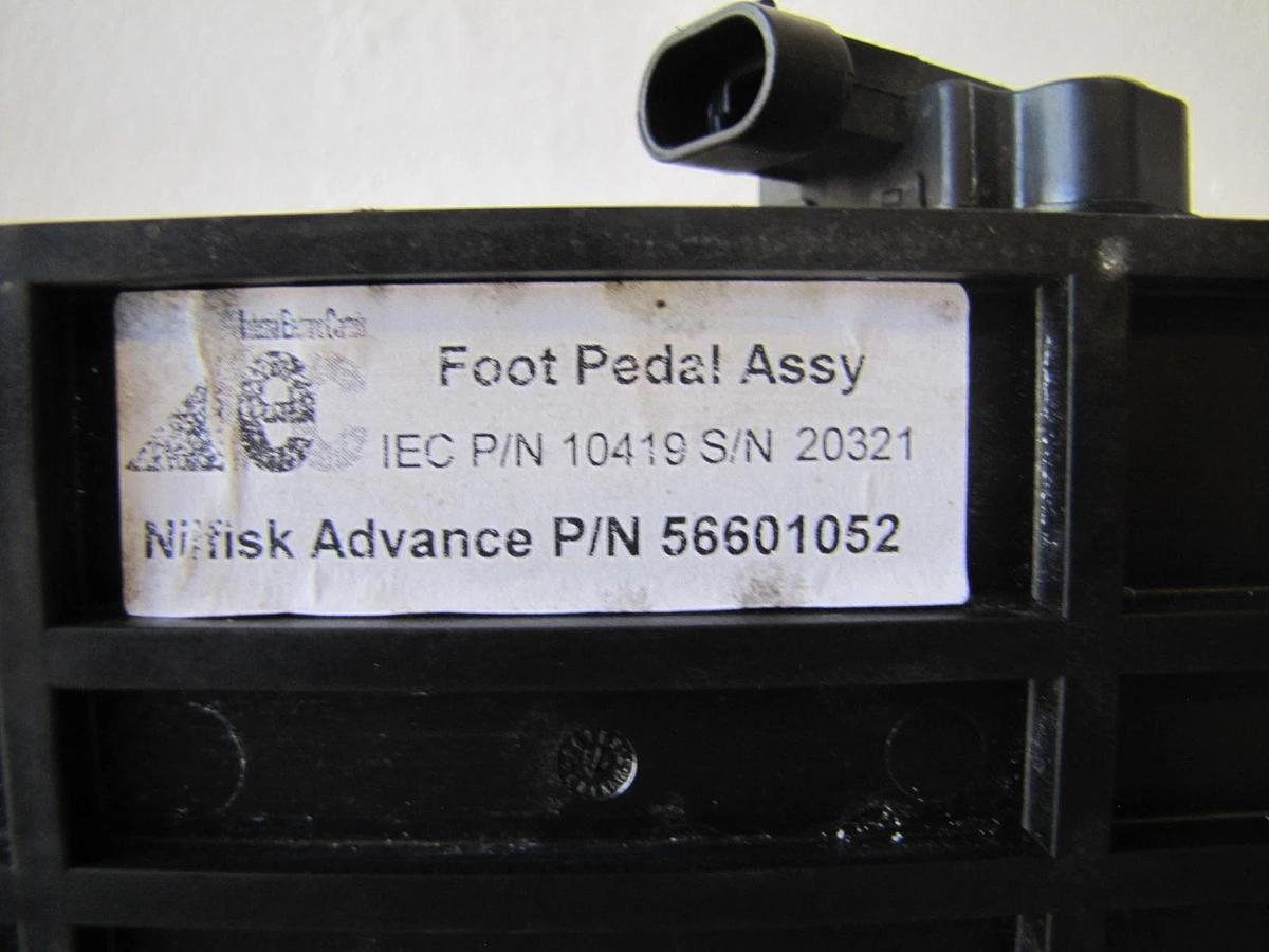 Used Nilfisk Advance Advenger 3400ST Foot Pedal Assembly 56601052 Floor Scrubber