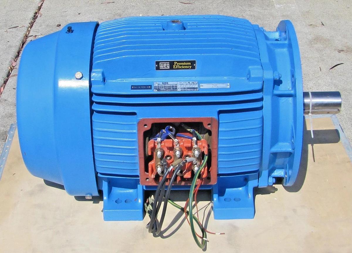 Used CompAir Hydrovane 75083-10 WEG 50 HP Electric Motor 400V 3 Phase 50Hz 1480 RPM