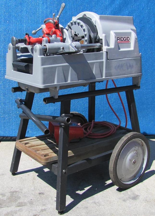 Used Ridgid 535 Series Pipe Threader Threading Machine With 811A Die Head 1/2" to 2"