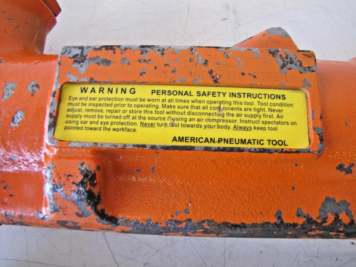 Used APT American Pneumatic Tools 90 lb Air Jackhammer Demolition Breaker Pavement
