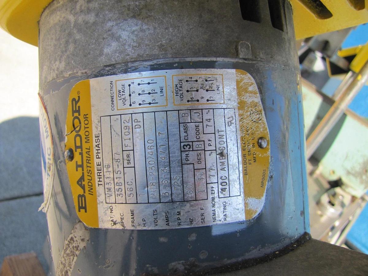 Used W. F. Wells and Sons Horizontal Band Saw Bandsaw with Coolant Pump & New Blade