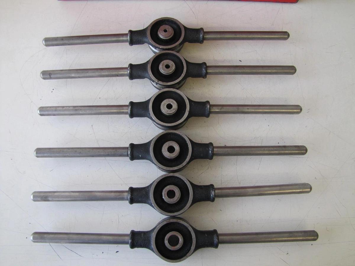 Used Toledo 101 Adjustable Bolt Die Stock Tapping Set 1/4" to 5/8" with Case