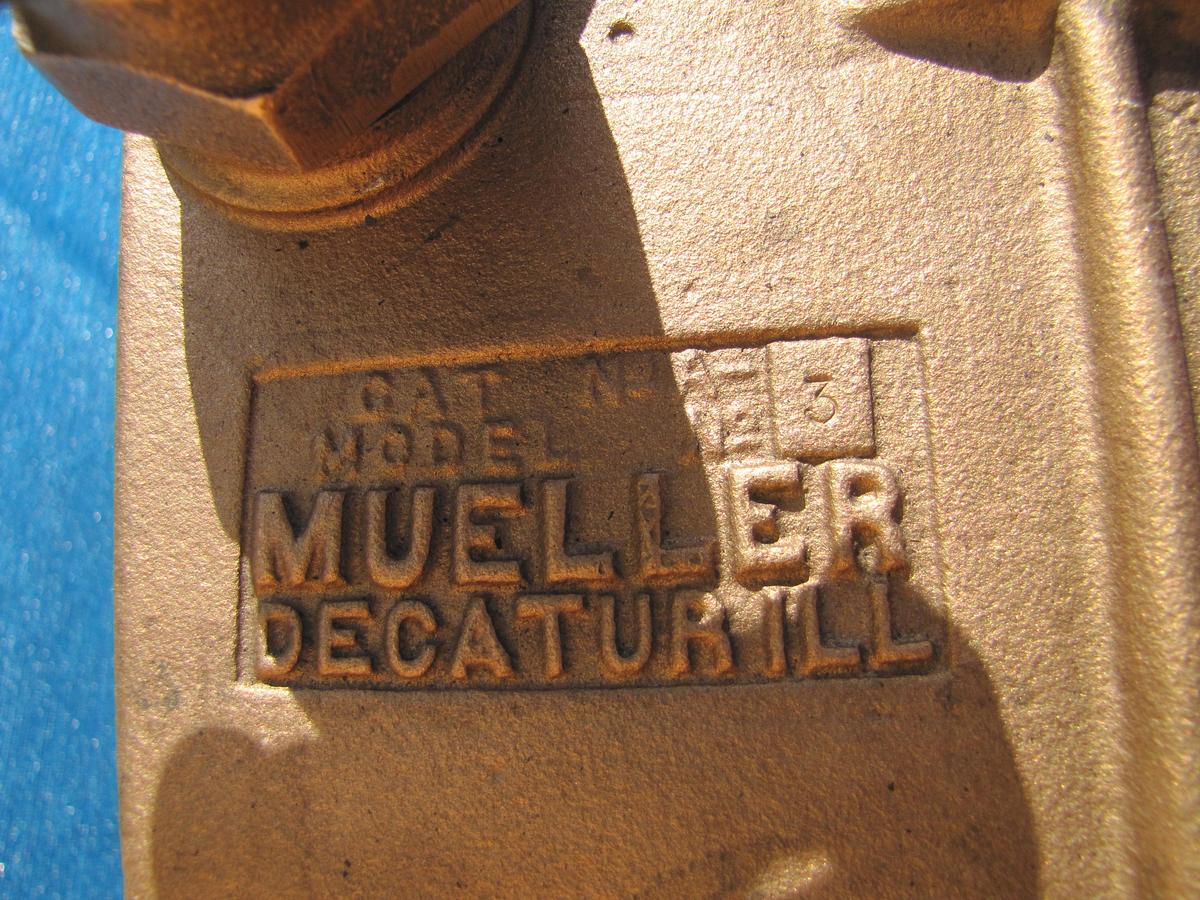 Used Mueller Main Pipe Tapping & Drilling Machine Hot Live Tap 4" to 27" Pipe Saddles