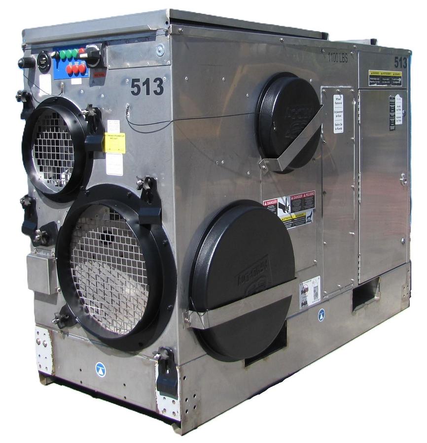 Used ARID Dry MS-2400/2000 Skid Mounted Desiccant Dehumidifier 2000 CFM 460V 3 PH
