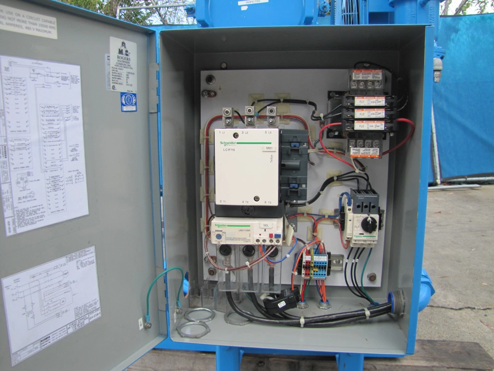 Used Quincy QNW G-242-F 50 HP Rotary Screw Air Compressor 460V 3 Phase