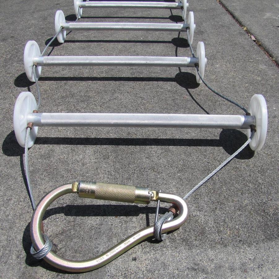 Used Guardian Fall Protection 17 Ft Rapid Deployment Rescue Ladder Rescue System