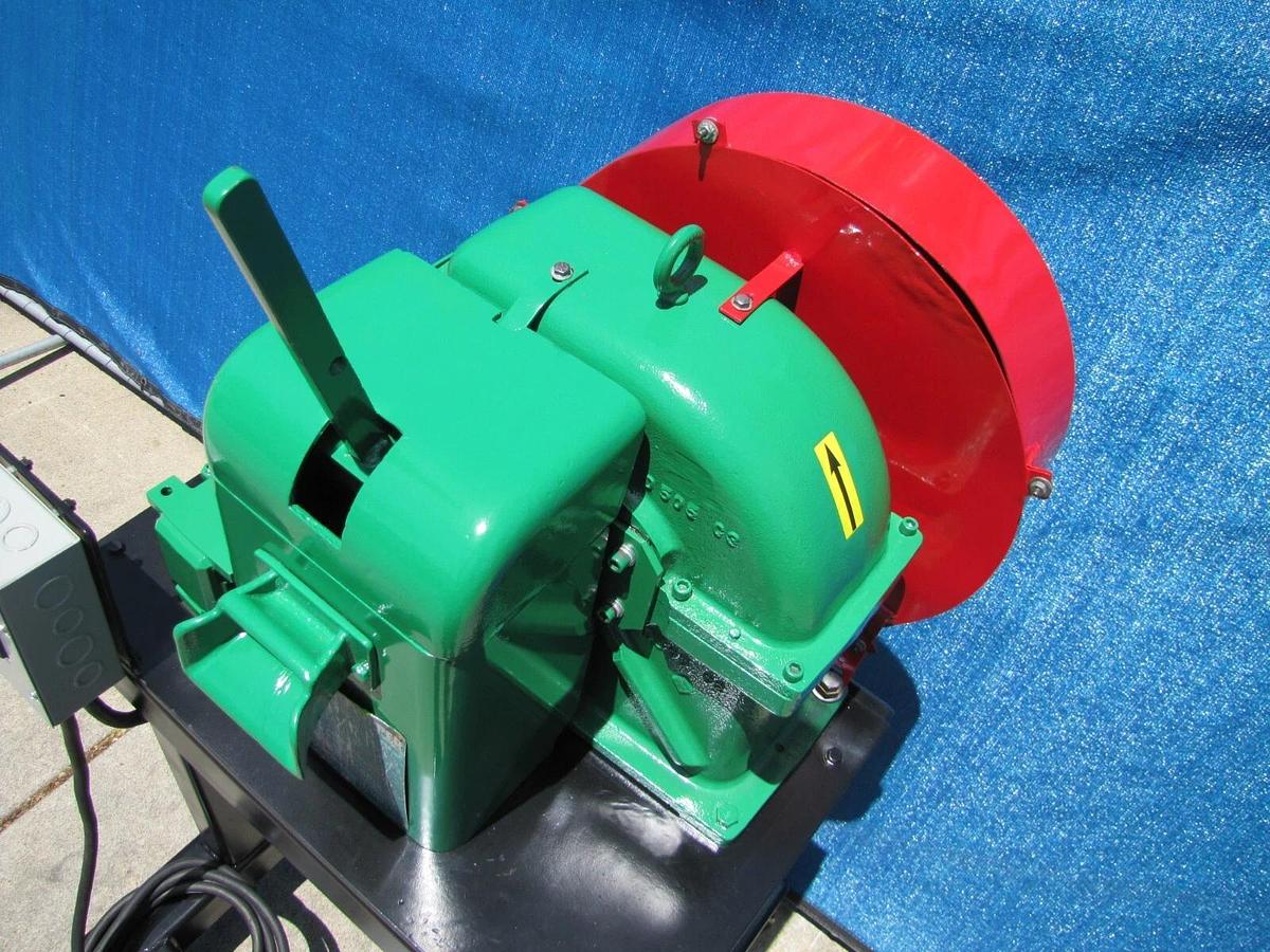 Used Sweed Metal Scrap Banding Wire Recycling Chopper with Wheeled Stand 460V 3PH