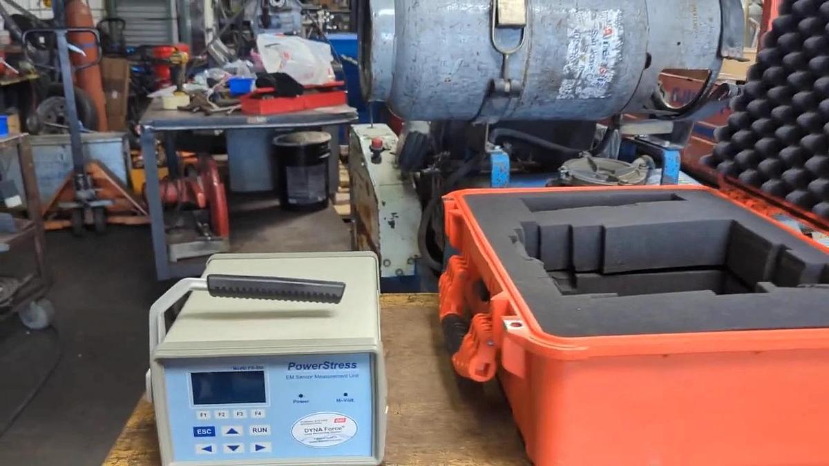 Dyna Force PS-500 Power Stress EM Sensor Measurement Unit With Carrying Case