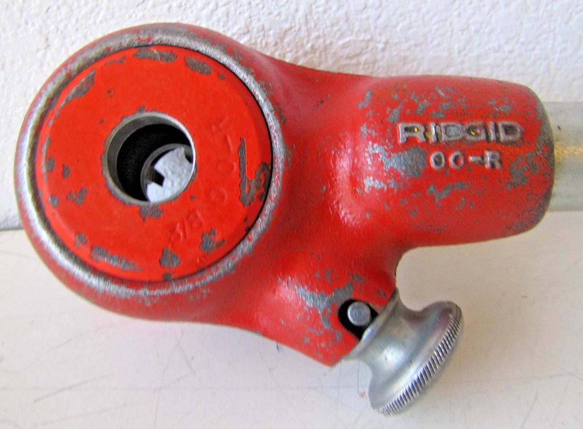 Used RIDGID 36345 00-R Exposed Ratchet Threader Set 1/4", 3/8", 1/2", 3/4", 1" Sizes
