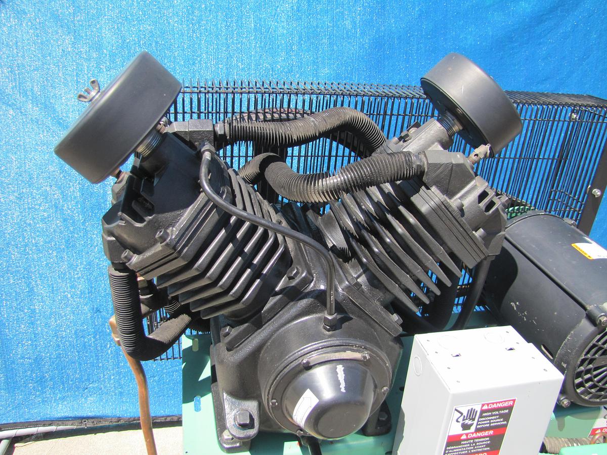 Used Speedaire 10 HP Piston Air Compressor with 80 Gallon Tank 175 PSI 230V 3 Phase