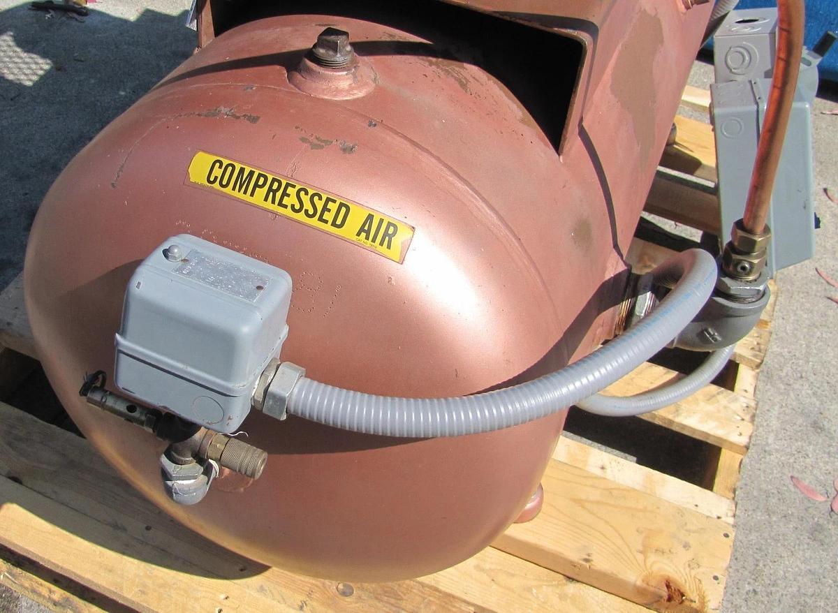 Used Campbell Hausfeld 10HP Piston Air Compressor 80 Gallon Tank 230V 3PH 135 PSI