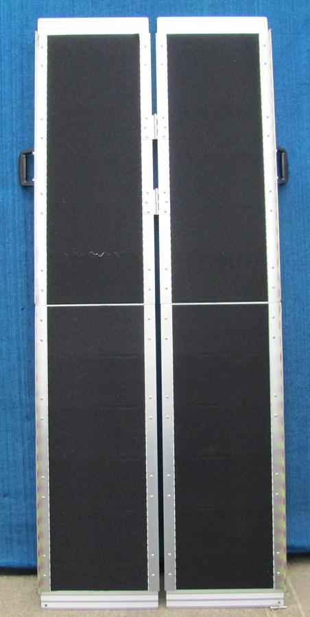 Used Aluminum Folding Loading Ramp 6 ft Long x 28.5 in Wide Portable 600 lbs