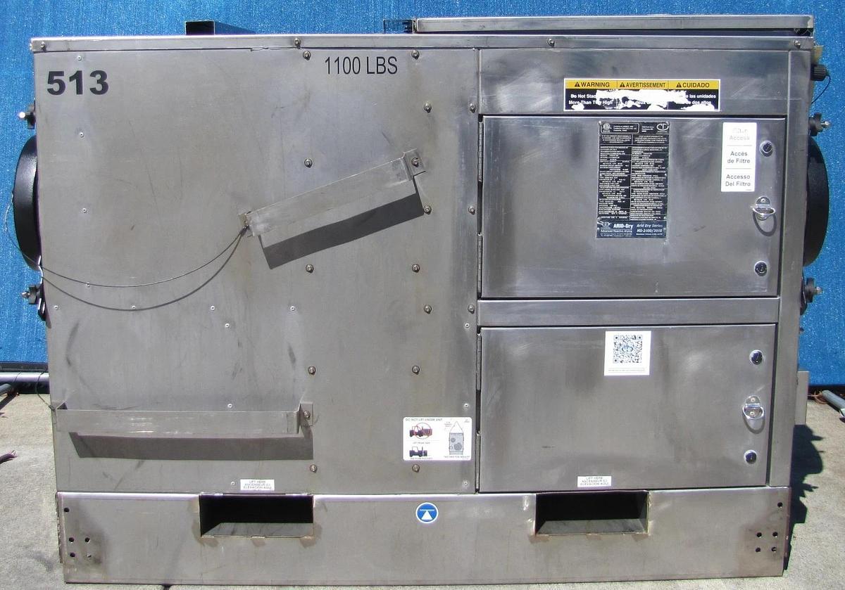 Used ARID Dry MS-2400/2000 Skid Mounted Desiccant Dehumidifier 2000 CFM 460V 3 PH