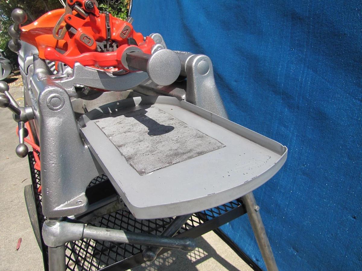 Used Ridgid 535 Pipe Threader 1/2" to 2" Pipe Threading Machine with 815A Die Head #2