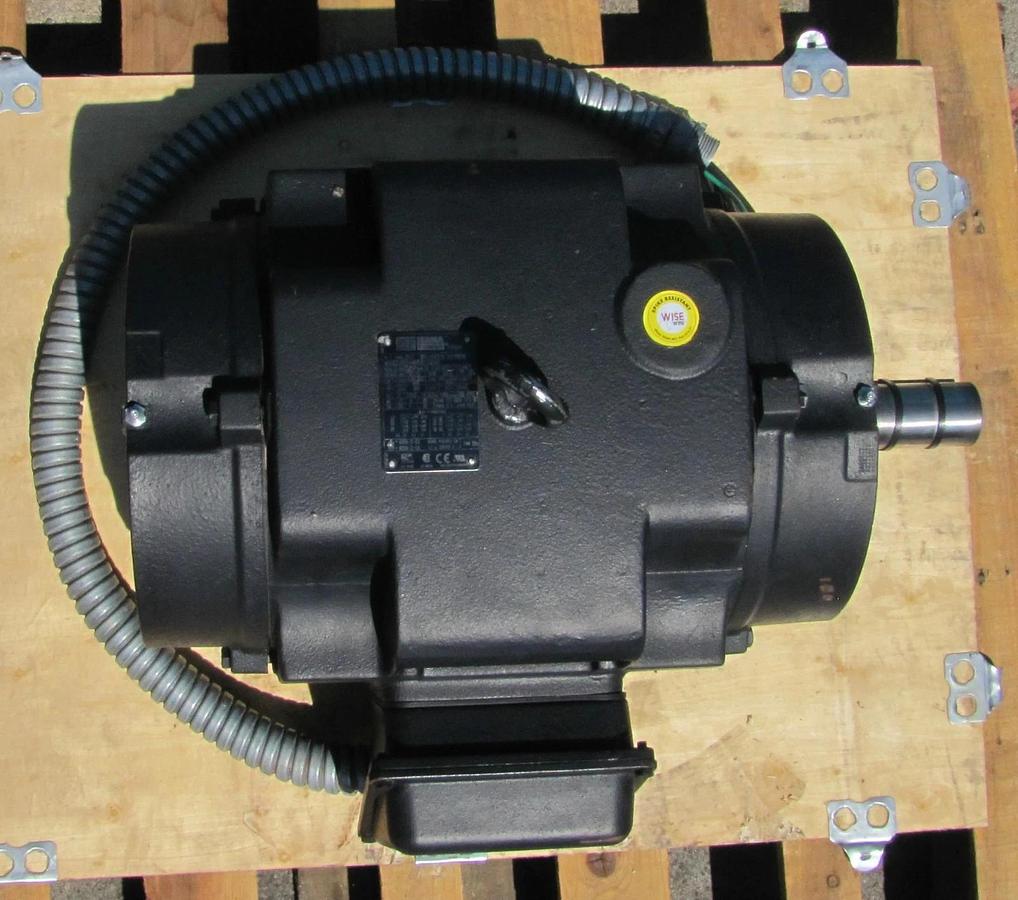 Used WEG 15 HP Electric Motor 208-230/460V 3 Phase 254T 1775 RPM 1-5/8" Shaft Dia.